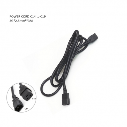Power Cord C14 to C19, 3x2.5mmx3Meter